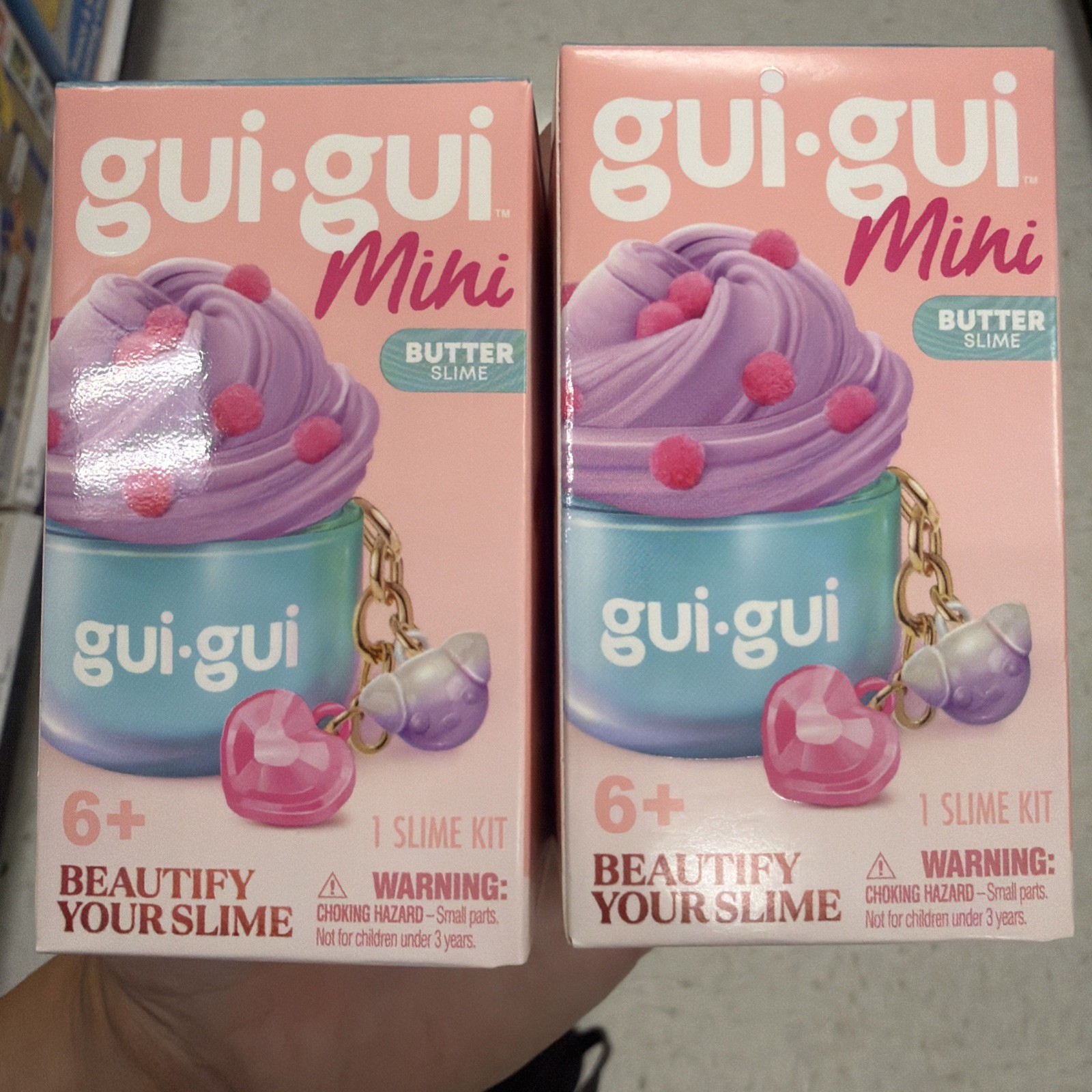 Gui-Gui Mini Slime Jar Keychain – BUTTER slime