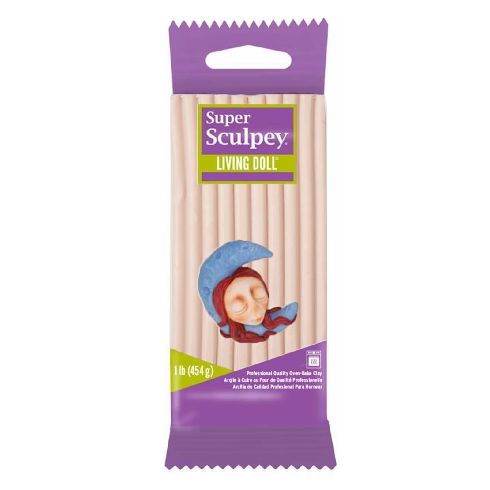 Morezmore M02383 1 lb Living Doll Light Polymer Clay Super Sculpey