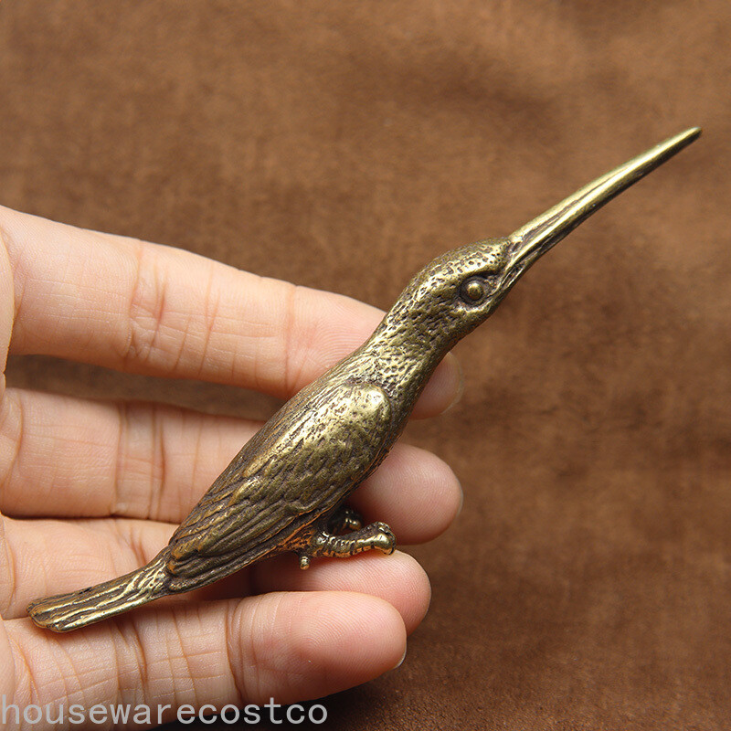 Pure Copper Statue Desktop Decorations Ornaments Vintage Brass Figurines Decors