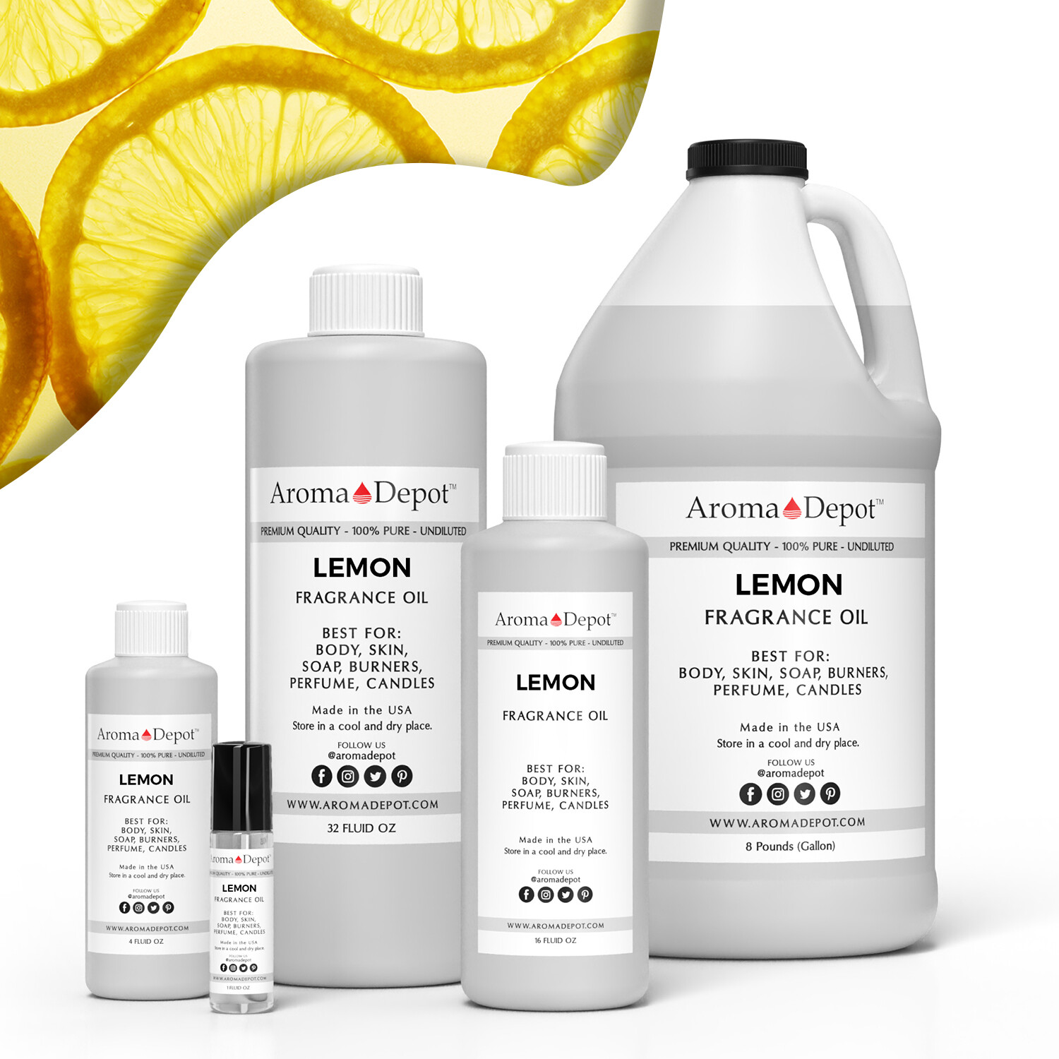 Lemon Fragrance oil For Body Perfume ,Candle, Soap, Bath Bomb Incense Diffusers