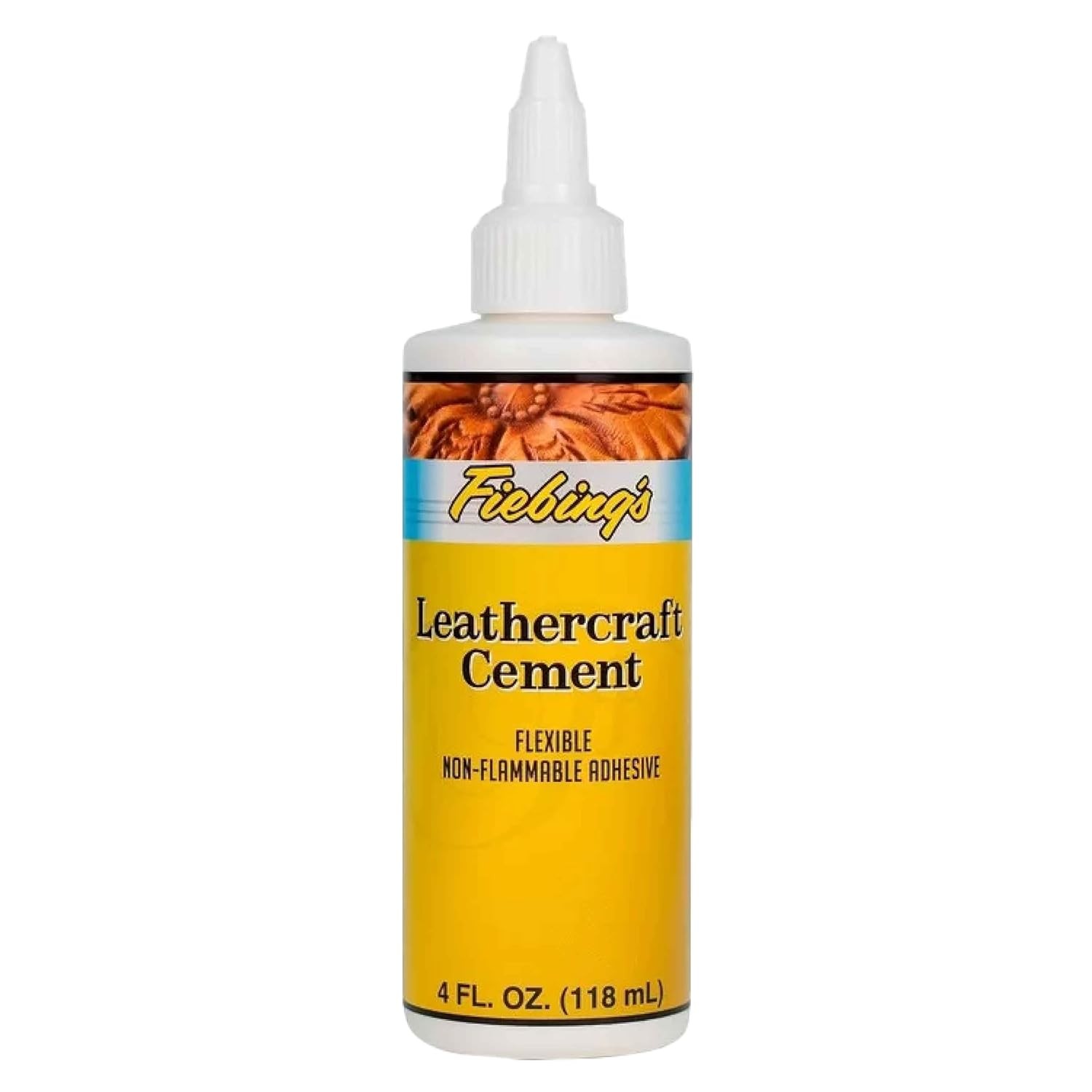 Fiebing’s Leathercraft Cement – 4 oz Leather Glue Adhesive –