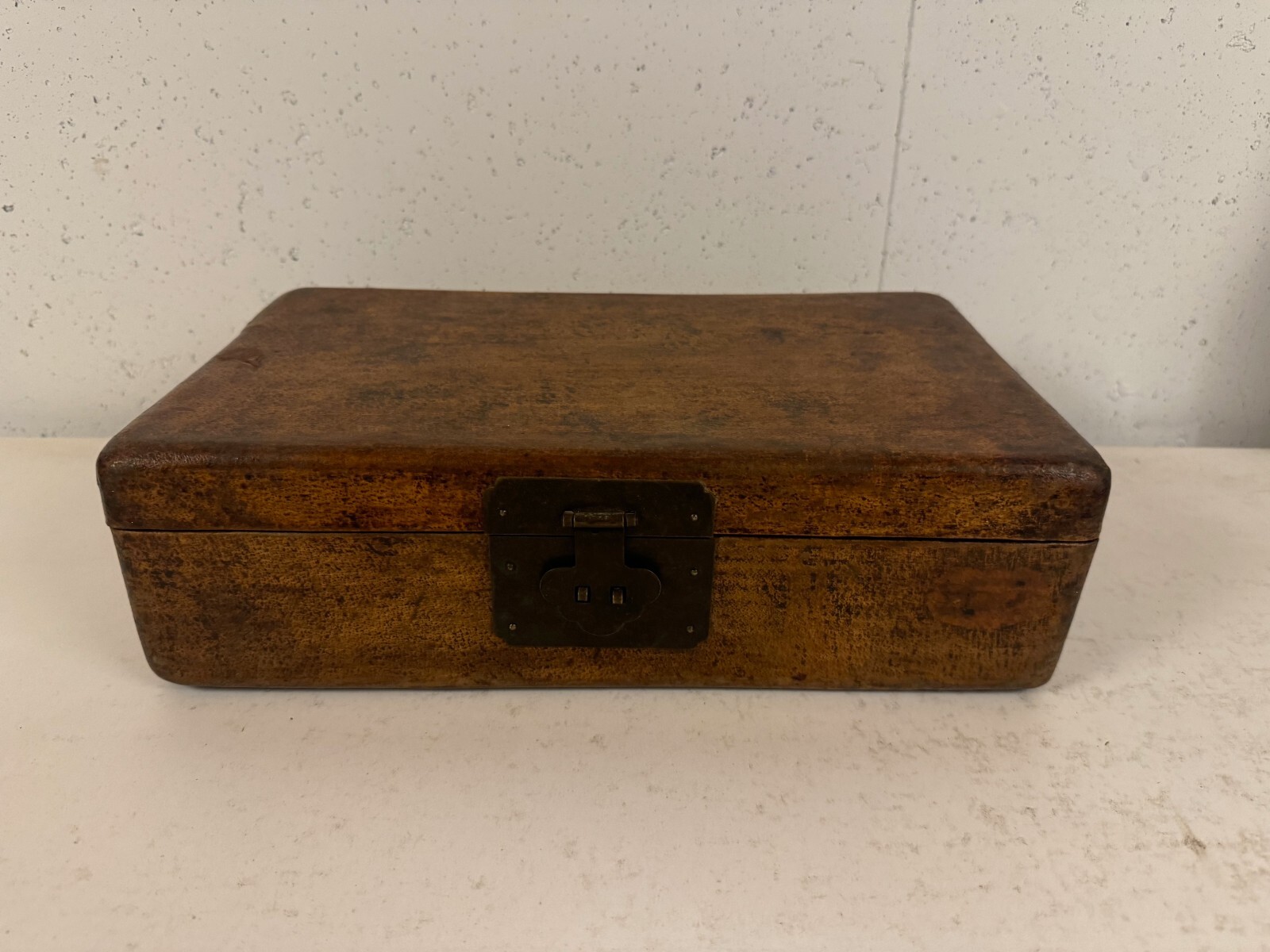 Vintage Possibly Antique Chinese Wood Rectangular Box
