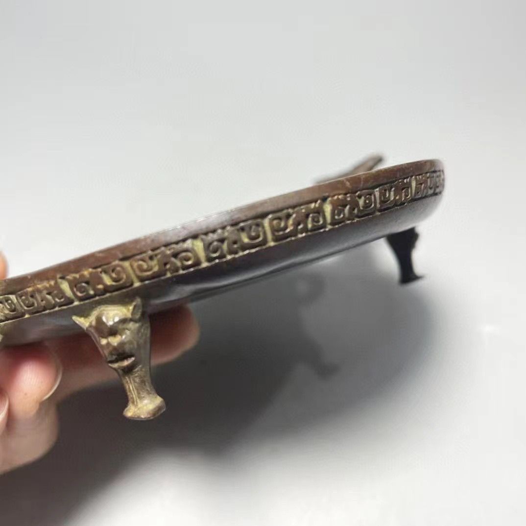New Chinese Three Legged Ashtray Double Handle Study Desk Home Decor