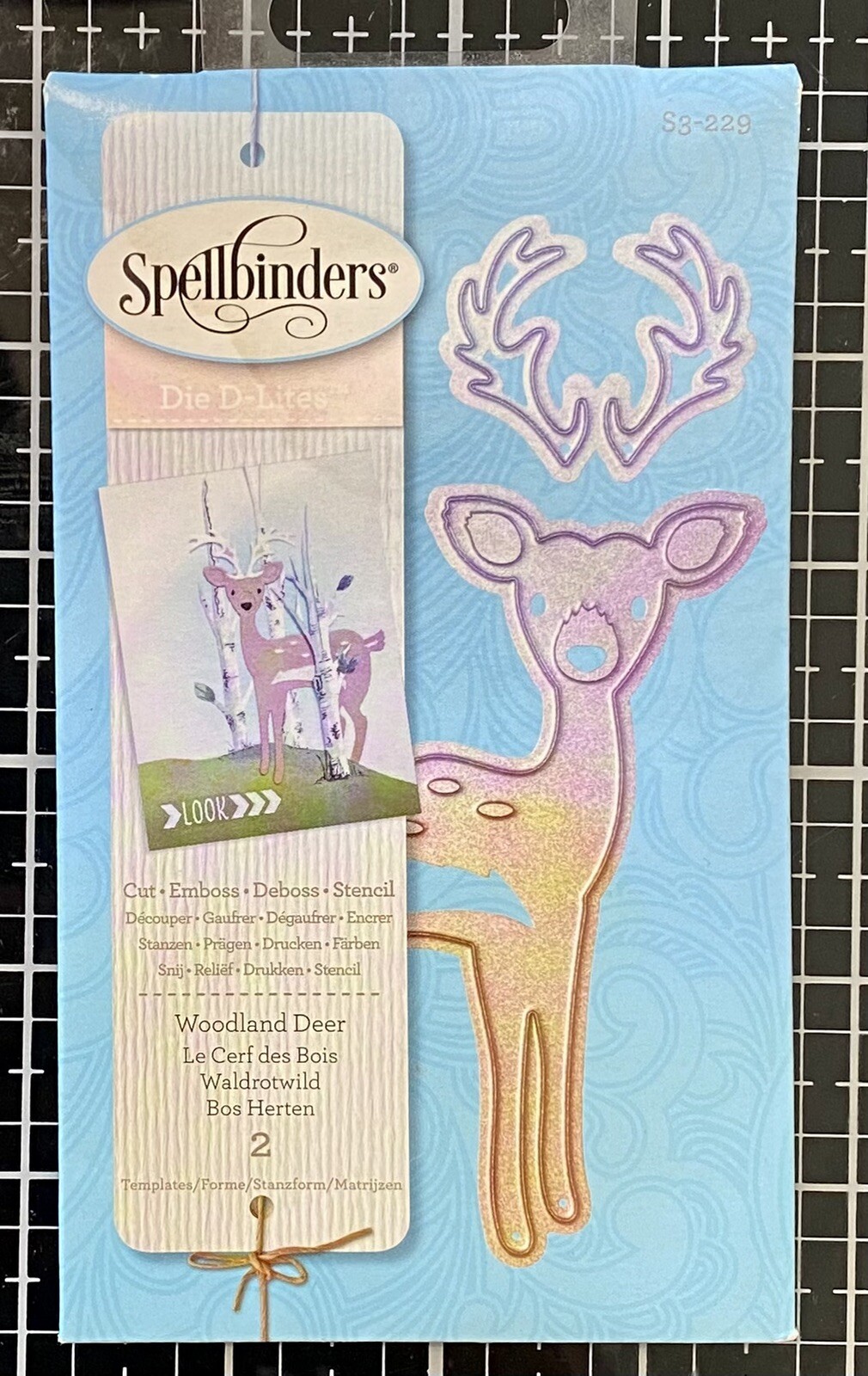 WOODLAND DEER Dies Spellbinders bambi doe winter christmas forest rudolph xmas