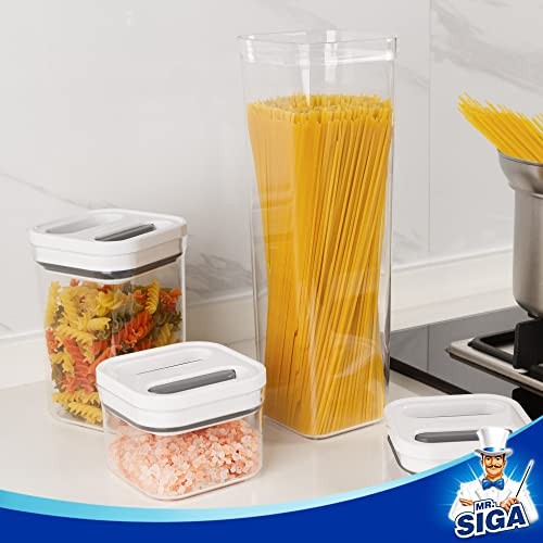 2 Pack Airtight Food Storage Container Set, BPA Free Kitchen Pantry