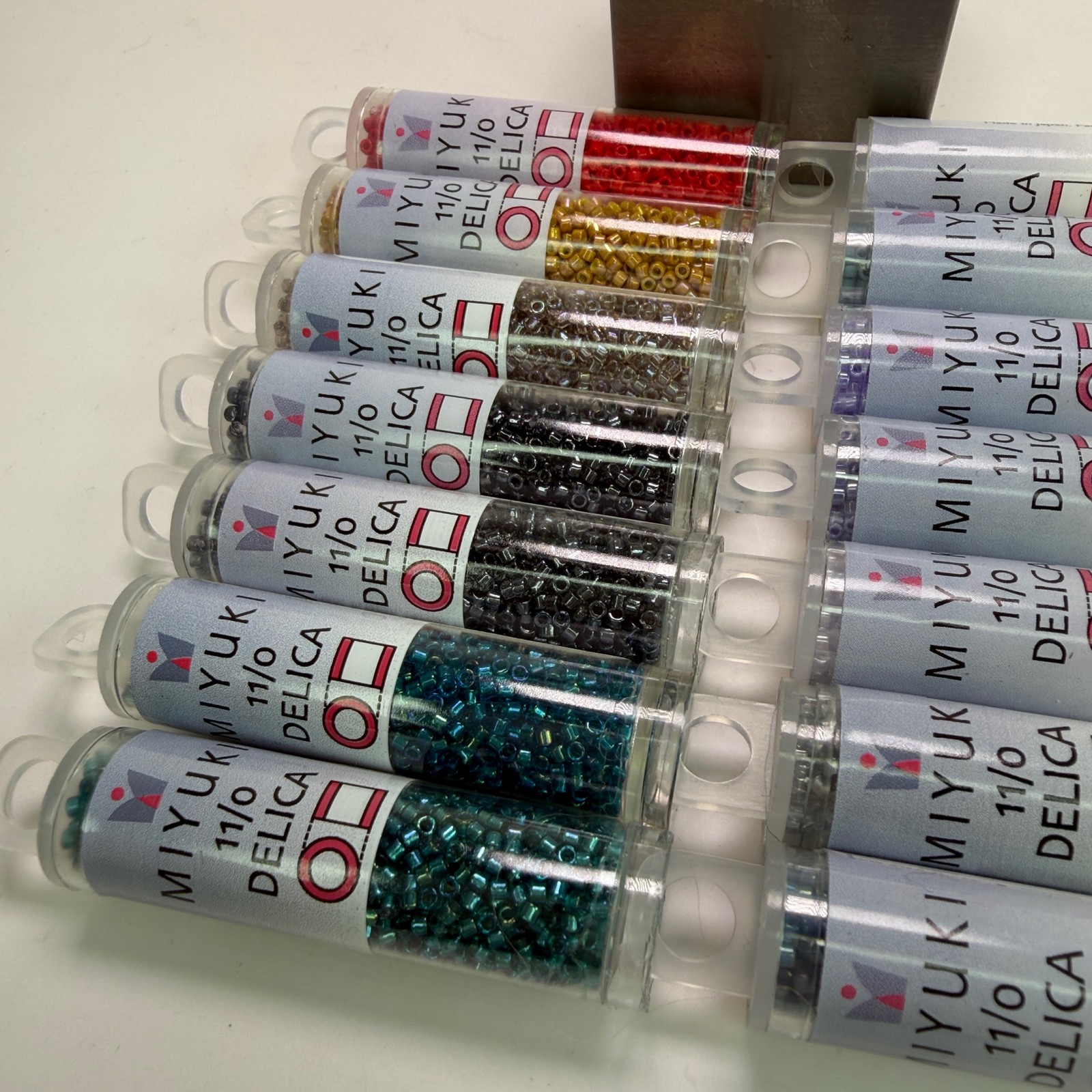 Miyuki Delica 11/0 Seed Beads Lot of 14 Tubes Mixed Colors 7.2g Each NEW