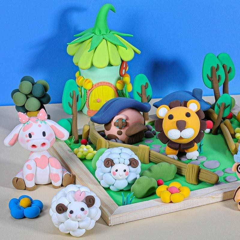 24 Colors Magic Clay Nature Color DIY Air Dry Clay with tool as Best Present
