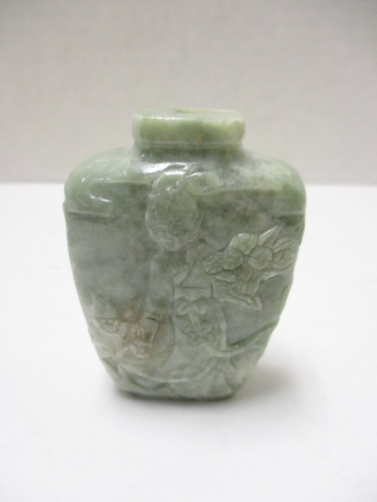 Hetian Jade Chinese Snuff Bottle Buddah No Stopper