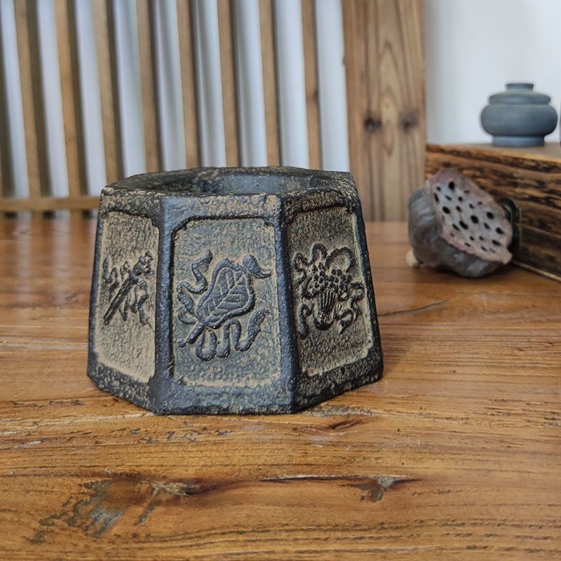 New Stone-like Ashtray Classic Chinese Art Storage Tea Canister