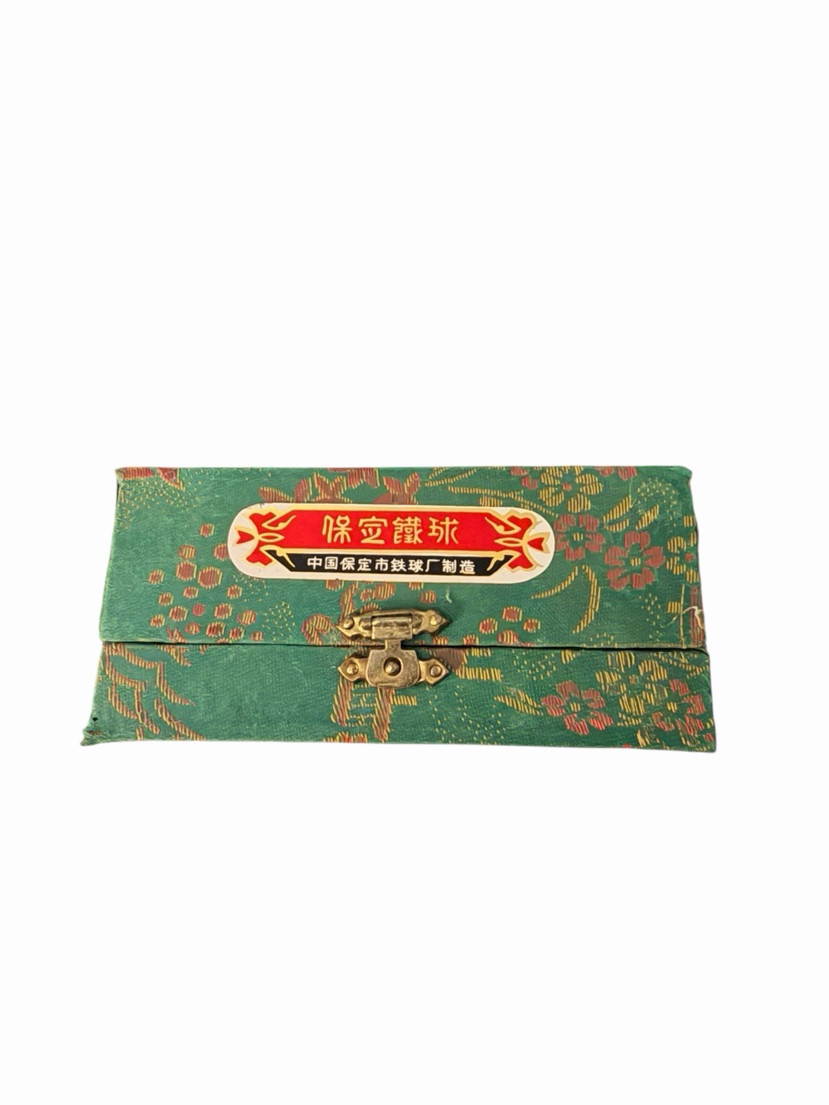 Vintage Chinese Baoding Singing Health Balls Case Hand Exercise Therapy Dragon