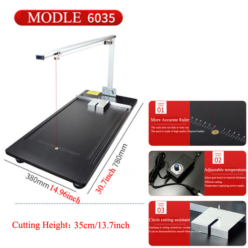 Electric Fit for Medium To High Density Materials Sponge Foam Hot Wire Cutter