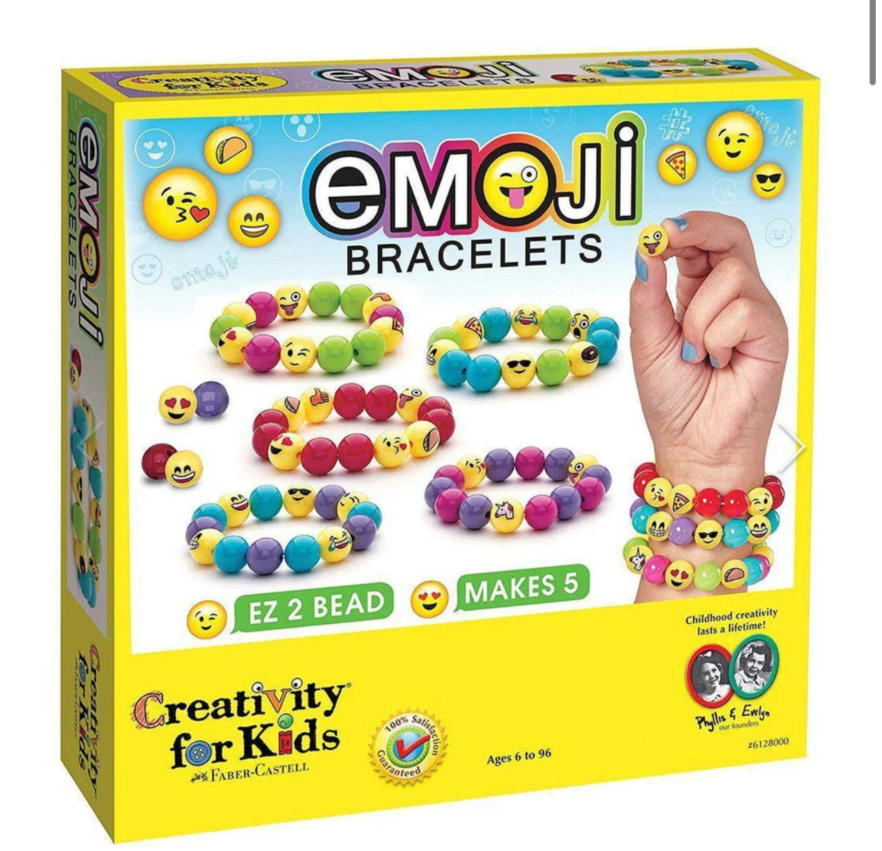 Creativity For Kids Emoji diy Bracelets Craft Kit