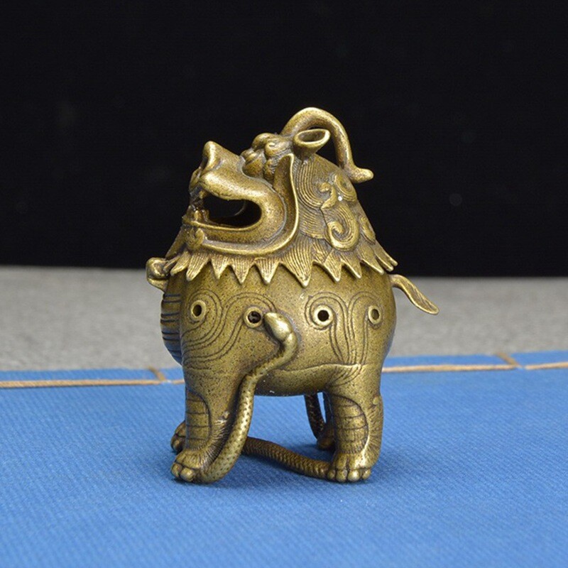 Mini Copper Incense Burner Creative Classical Decoration Antique Study Decorat