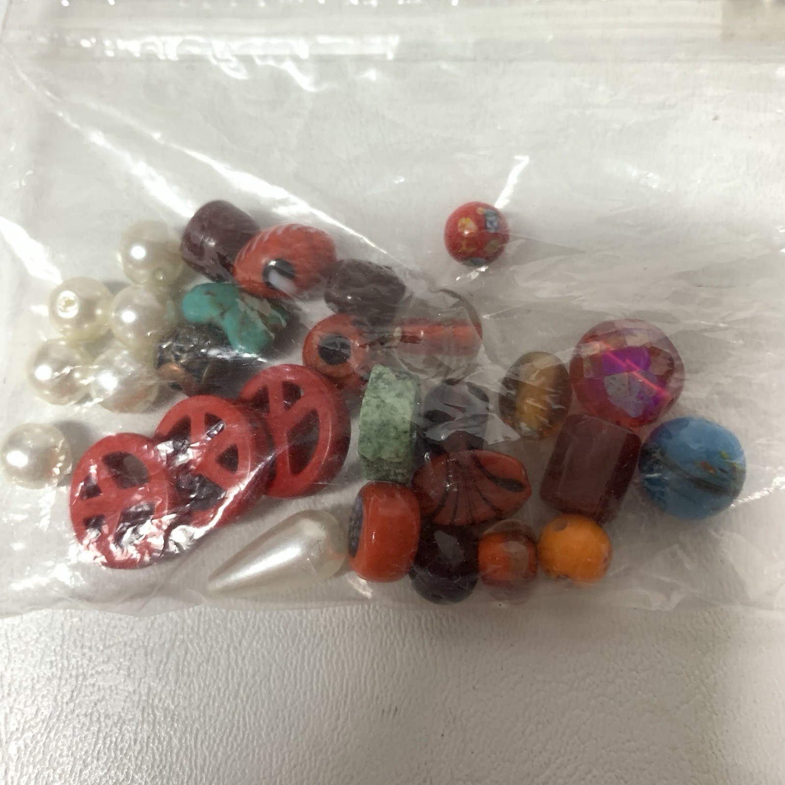 Large Lot of Beads for Jewelry Making Mixed Shapes Sizes Some Stone 5 Lbs