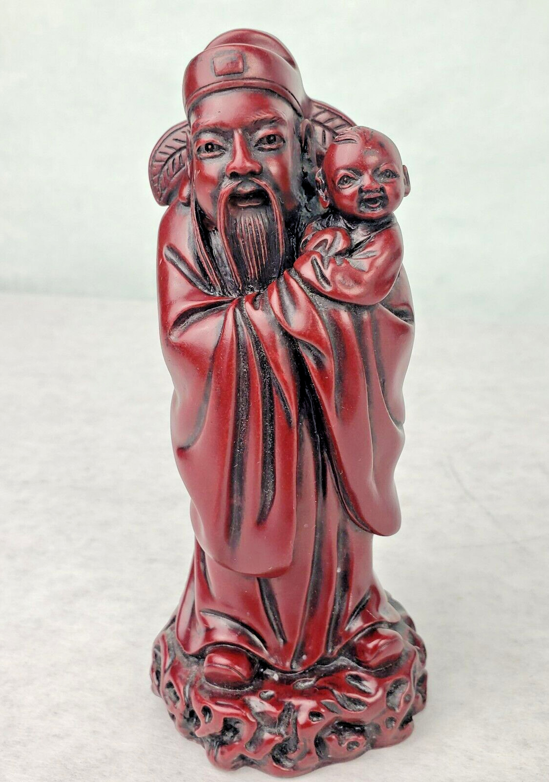 Yi Lin Arts & Treasures of China ‘Three Gods’ Figurines in Original Brocade Box