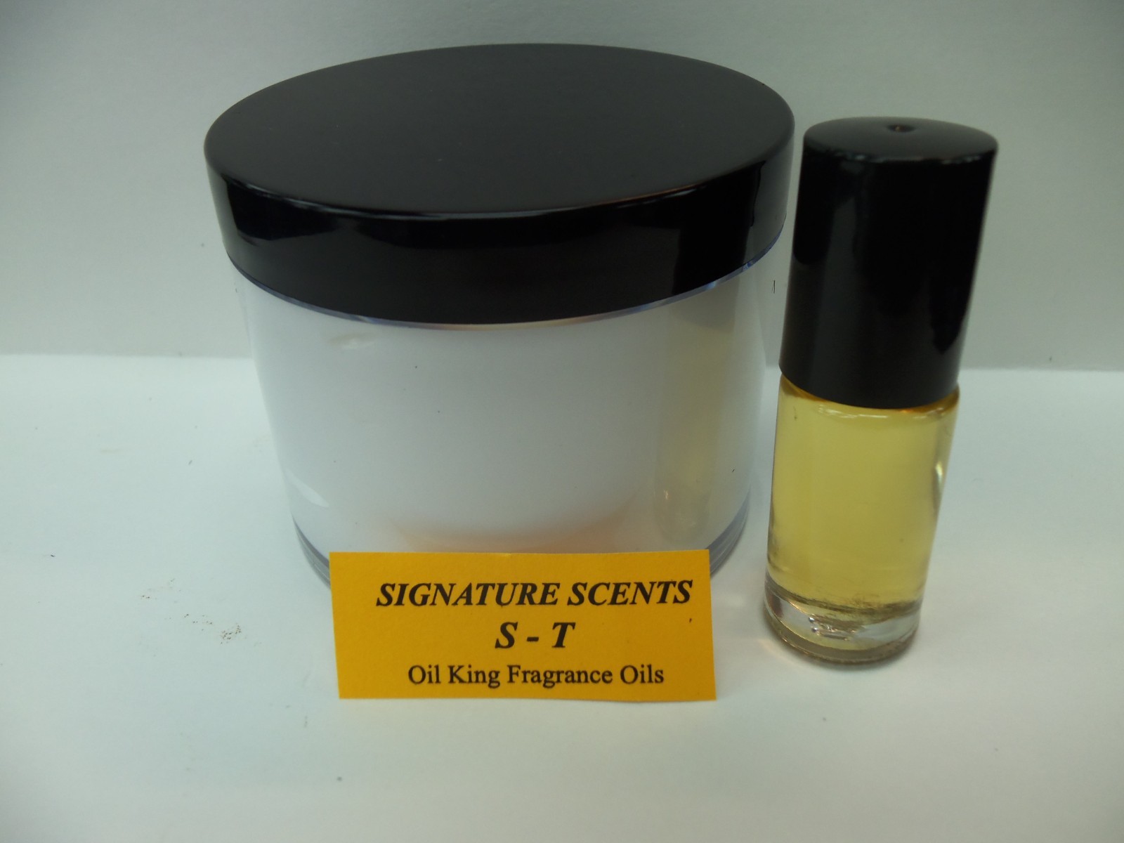 4oz. SHEA BUTTER FRAGRANCE LOTION. 1/6 oz. FRAGRANCE OIL. SEXY SCENT ” S ” .