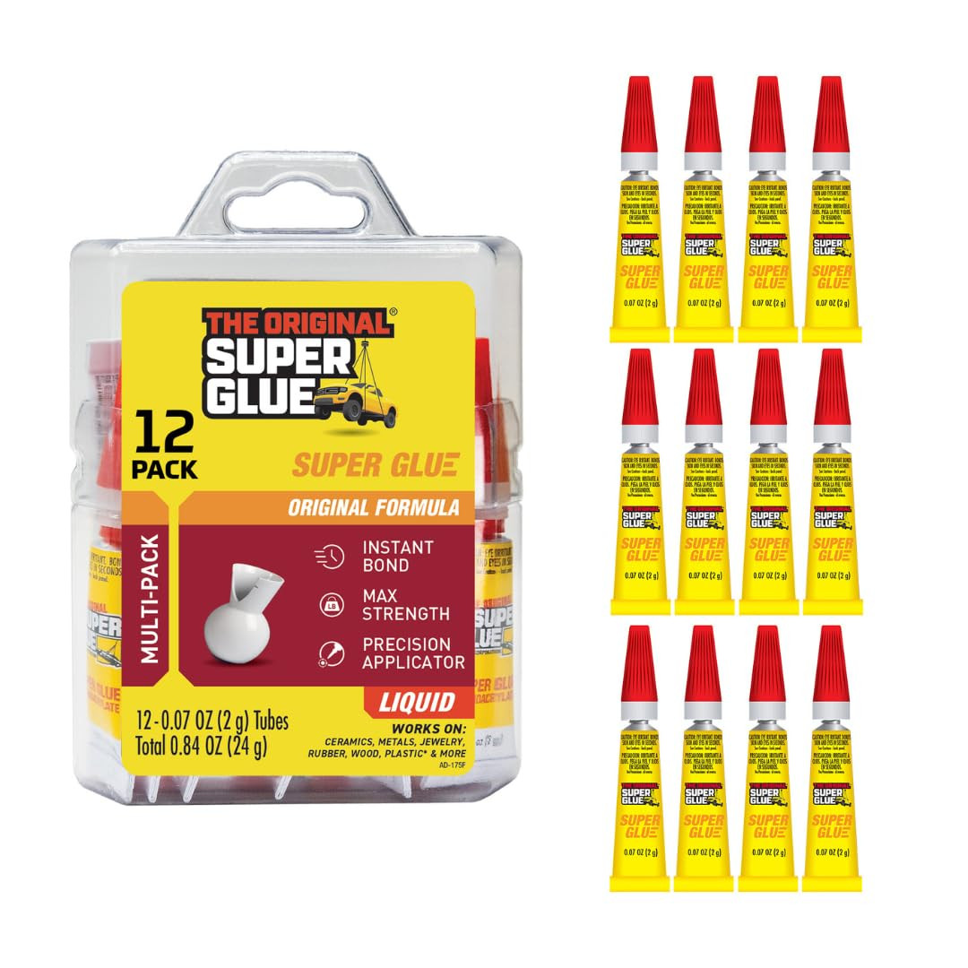 Fast Dry, Cyanoacrylate Adhesive, for Wood, Metal, Plastic, Crafts, Ceramic