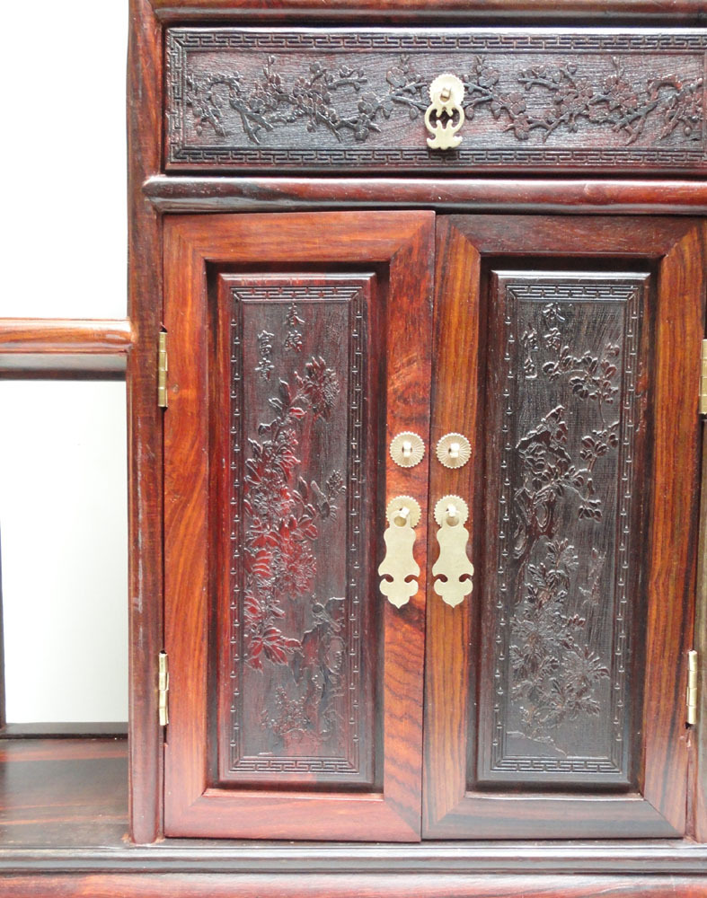 Chinese African Rosewood Desktop Display Chest vs127
