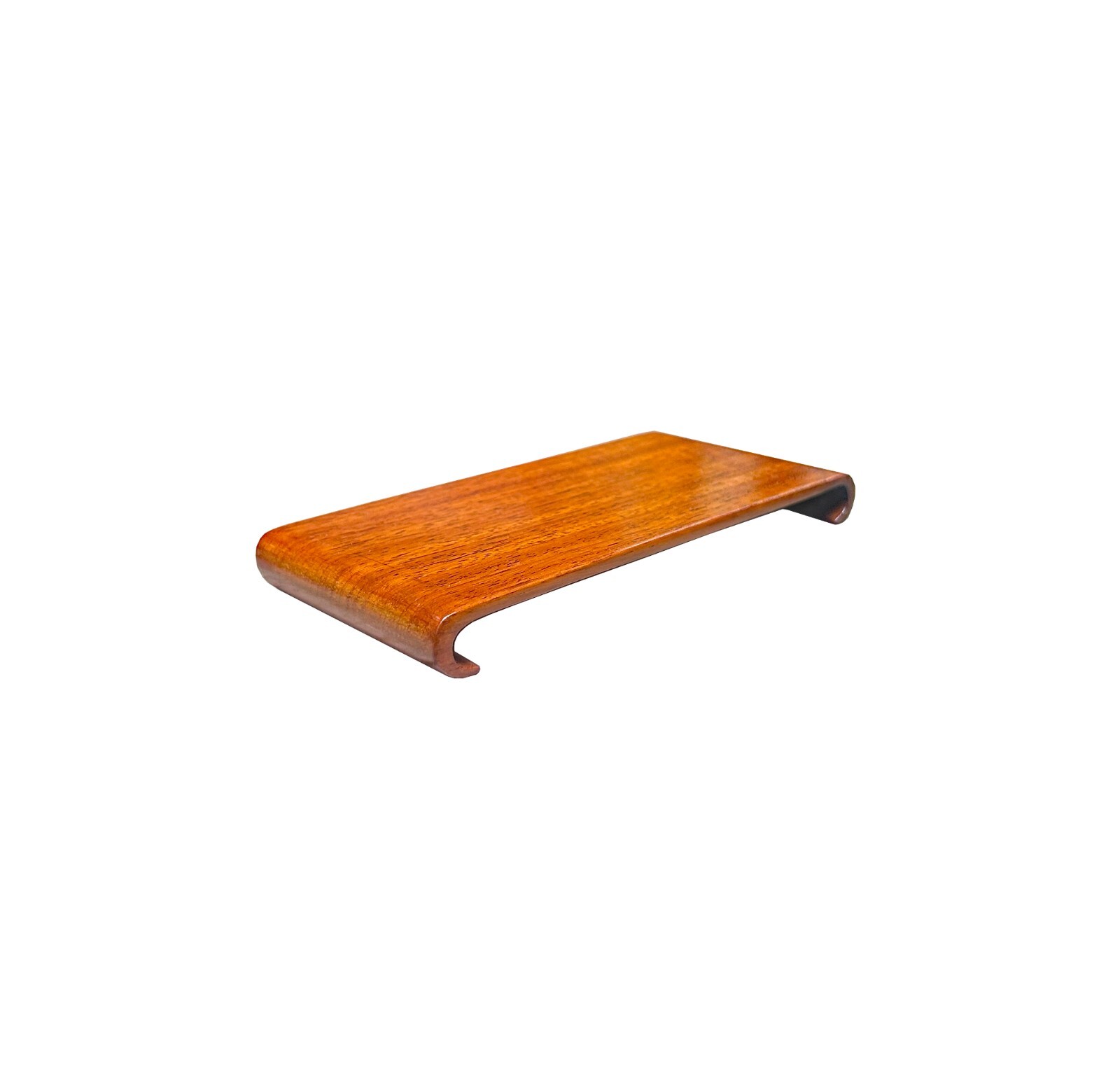 6.25″ Light Brown Wood Scroll Leg Rectangular Display Stand Riser Easel ws4055C