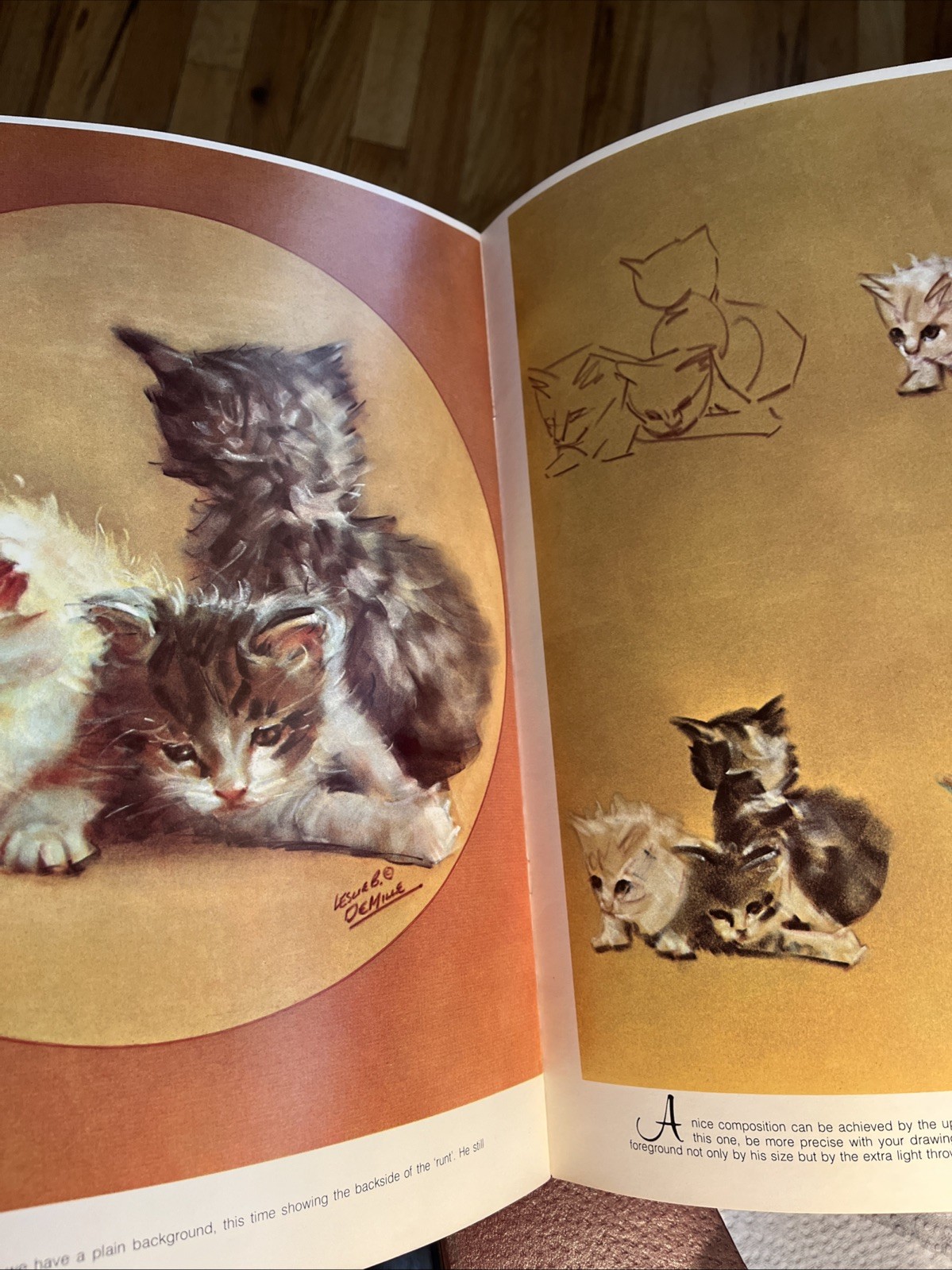 How to Draw Cats and Kittens #184 (1960) Leslie B DeMille-A Walter T Foster Book