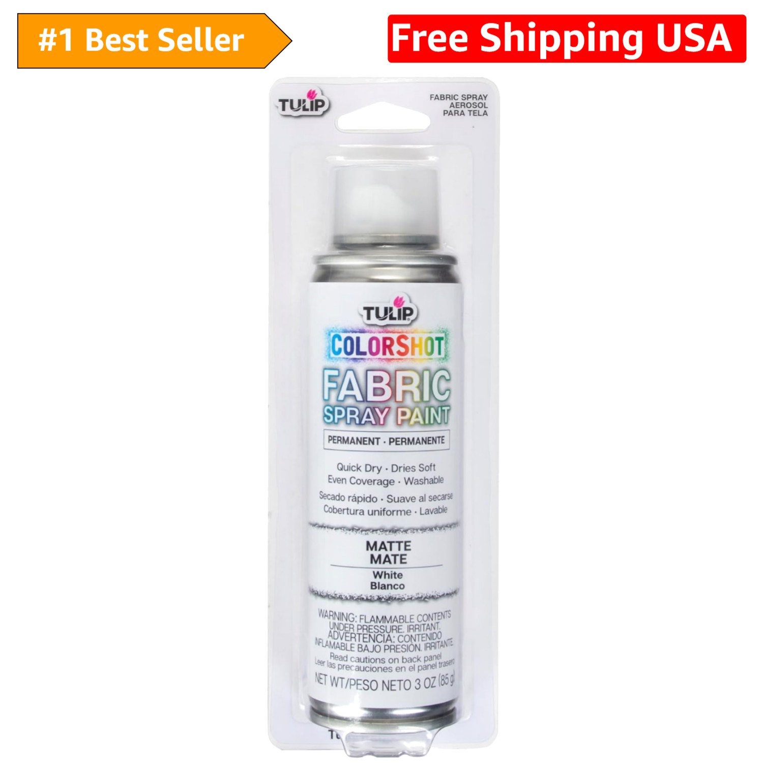 3oz ColorShot Fabric Spray – Durable and Machine Washable for Stylish Designs