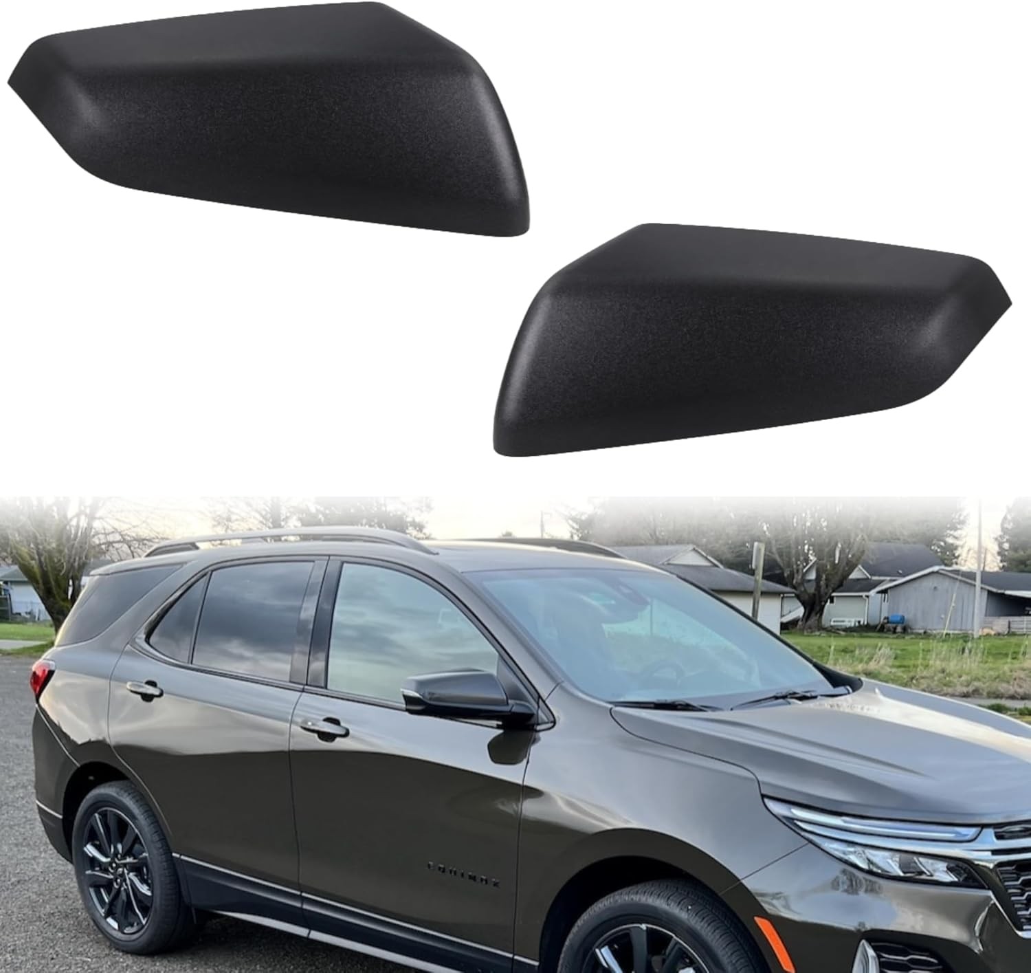 Textured Black Exterior Mirror Cover Cap Fit for 2018-2023 Chevrolet Equinox,…