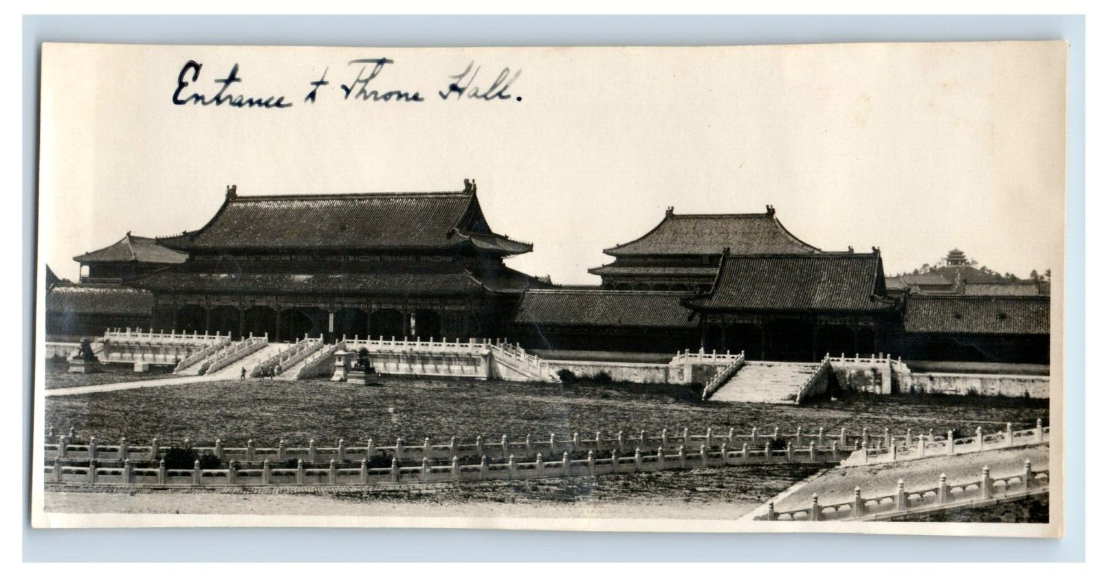 C. 1900-10 Peking China Forbidden City Throne Hall Entrance Original Photo K1