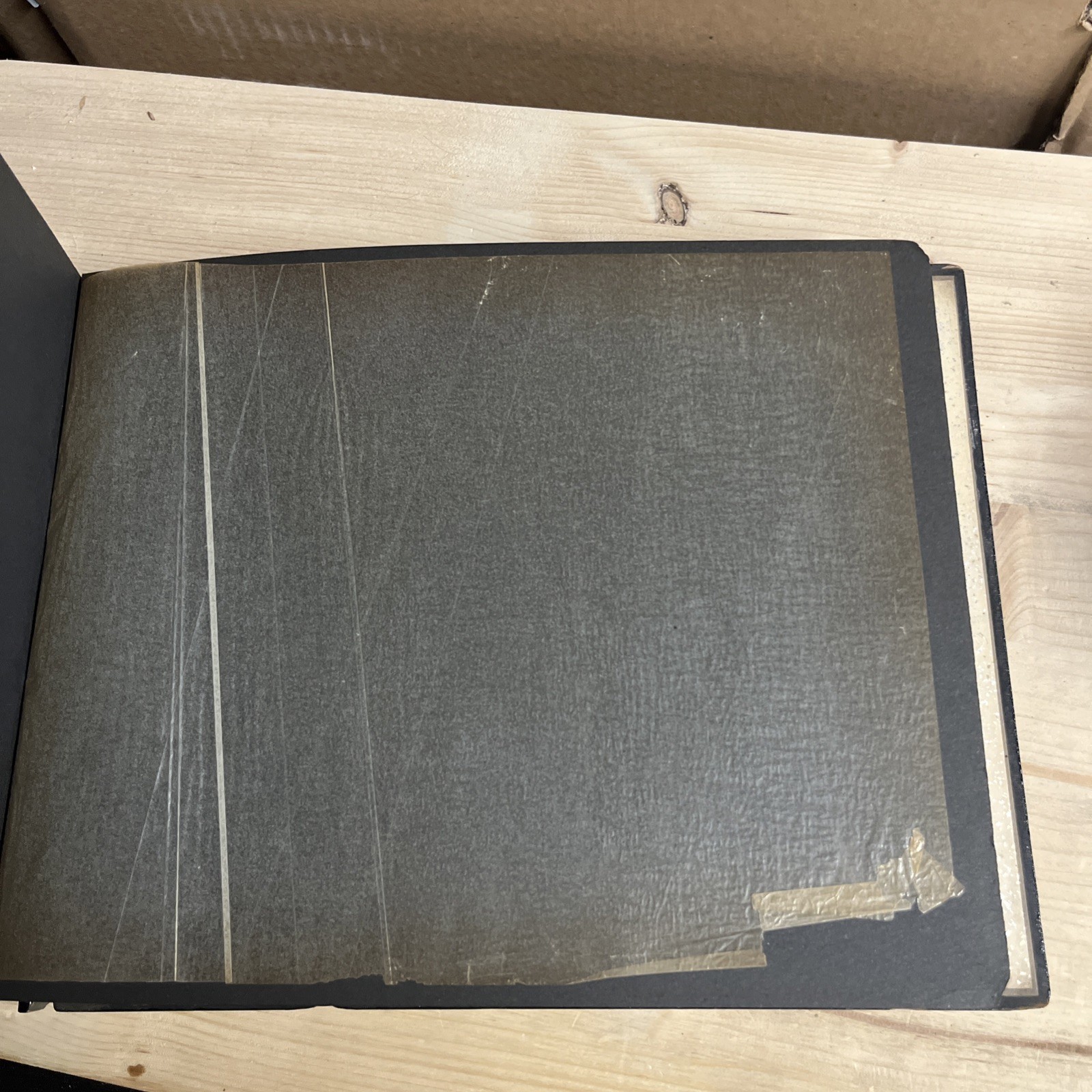 Vintage 1950s Japanese Photo Album – Black Lacquer