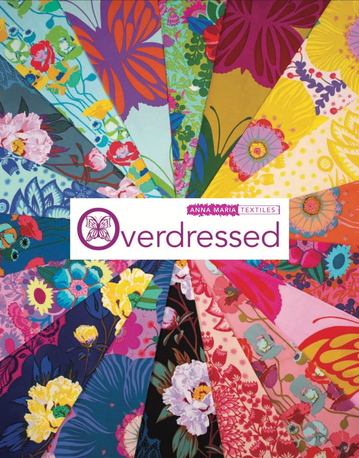 1/2 Yard Fabric – Overdressed | Pouring Poppies – Haze by Anna Maria Textiles