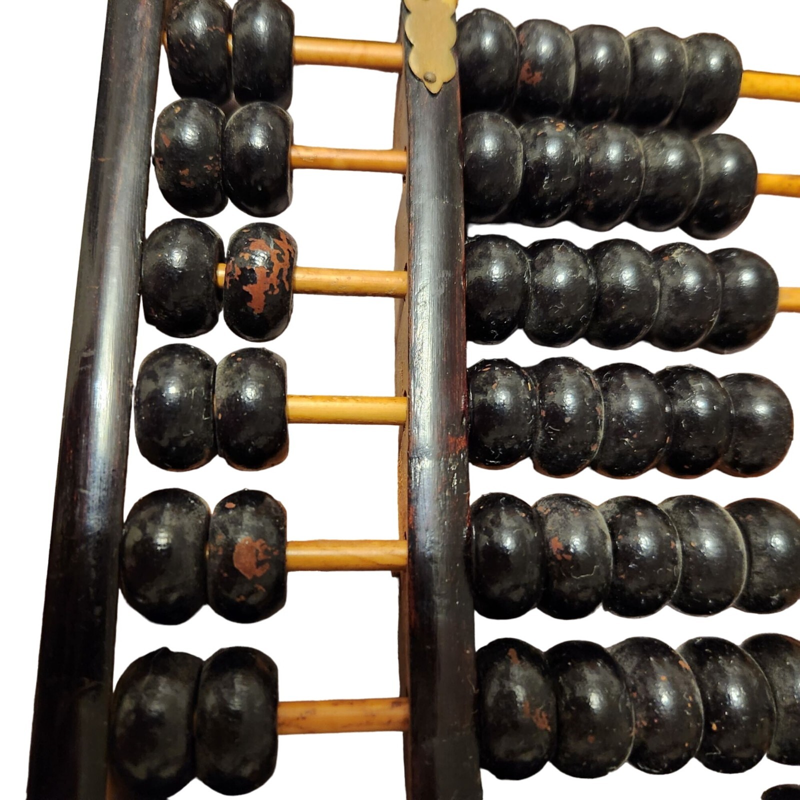 Vintage Lotus-Flower Brand Chinese Abacus 12 inches by 6 incheswith 13 Rods & 91
