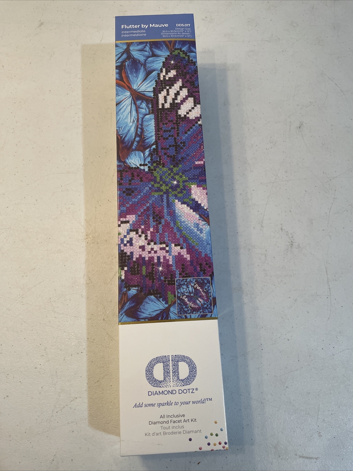 Diamond Dotz – Diamond Painting Kit – Flutter By Mauve 12.0 x 12.0cm