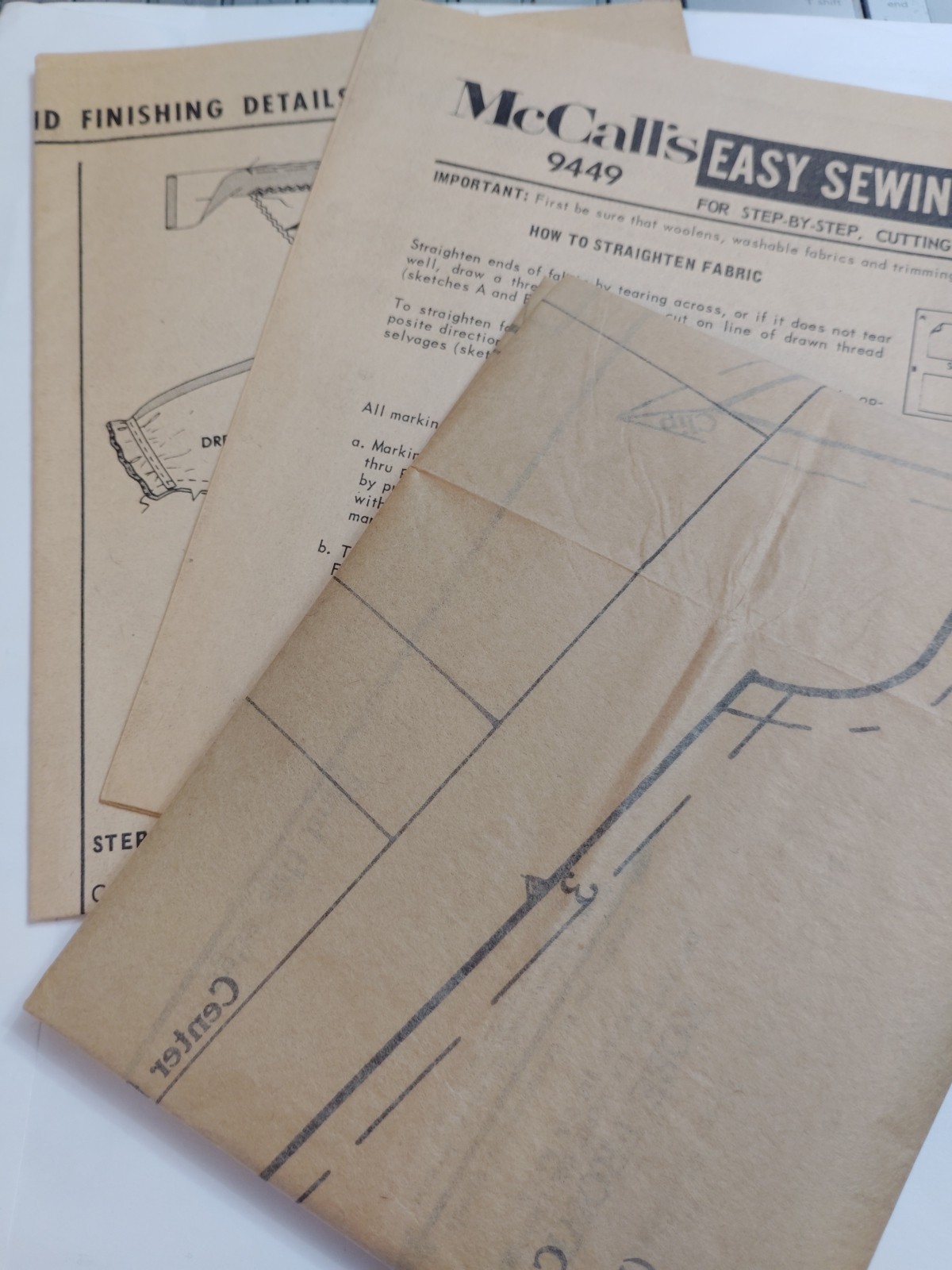 Doll Clothing Wardrobe 17″ 18″ McCall’s 9449 Craft Sewing Pattern Cut VTG Chubby