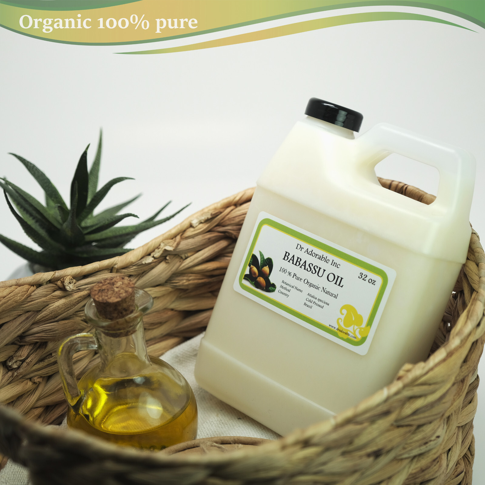 32 Oz Premium 100% Pure Organic Cold Pressed Babassu Oil Soap Massage Skin Hair