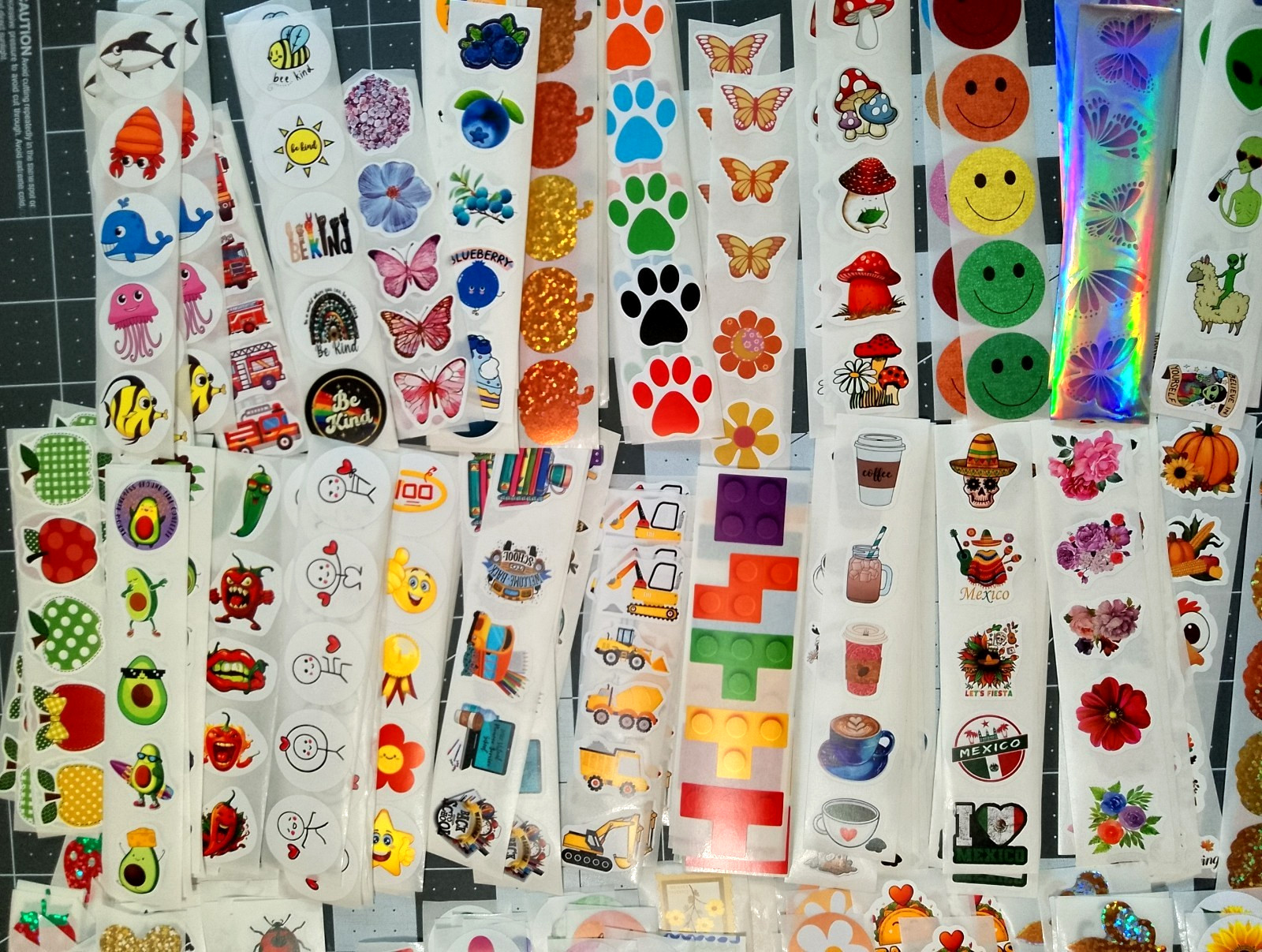 50 Pk Random Pick Stickers/Scrapbooking/Crafts/Journals/Diary/Most are 1 inch