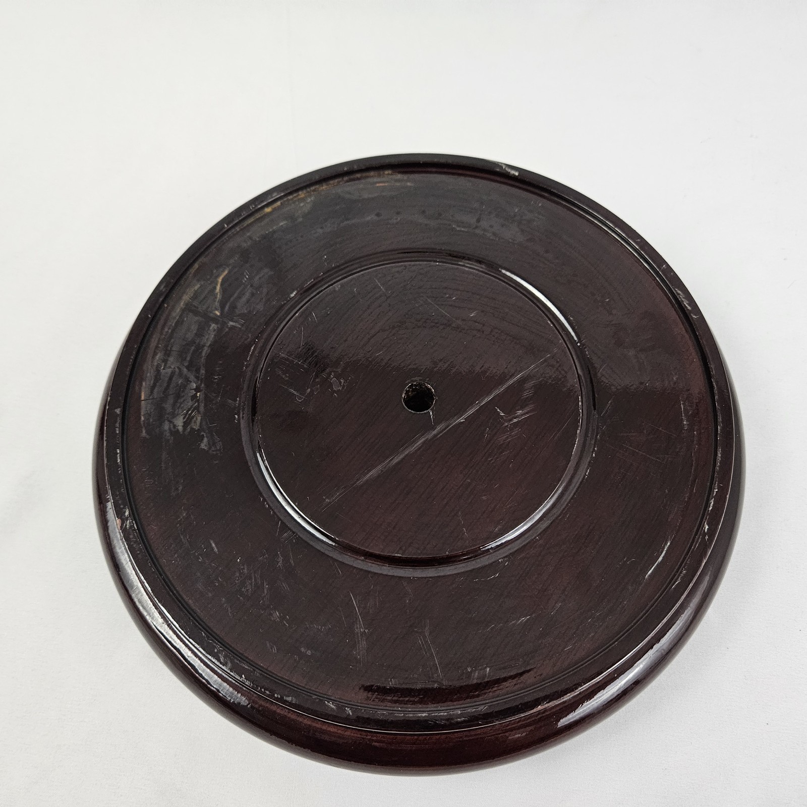 Rosewood Pedestal Solid Wood Round Base Display Stand for Vase Statue Gift 7″