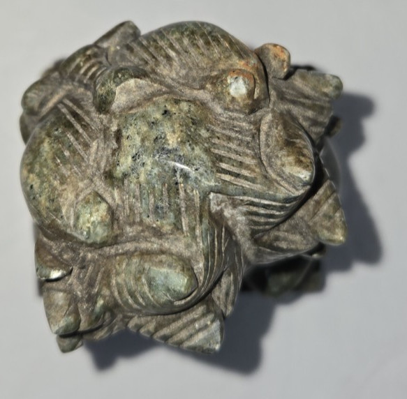 Vintage Hand Carved Jade Foo Dog Foo Lion Sculpture Feng Shui Lucky Protection