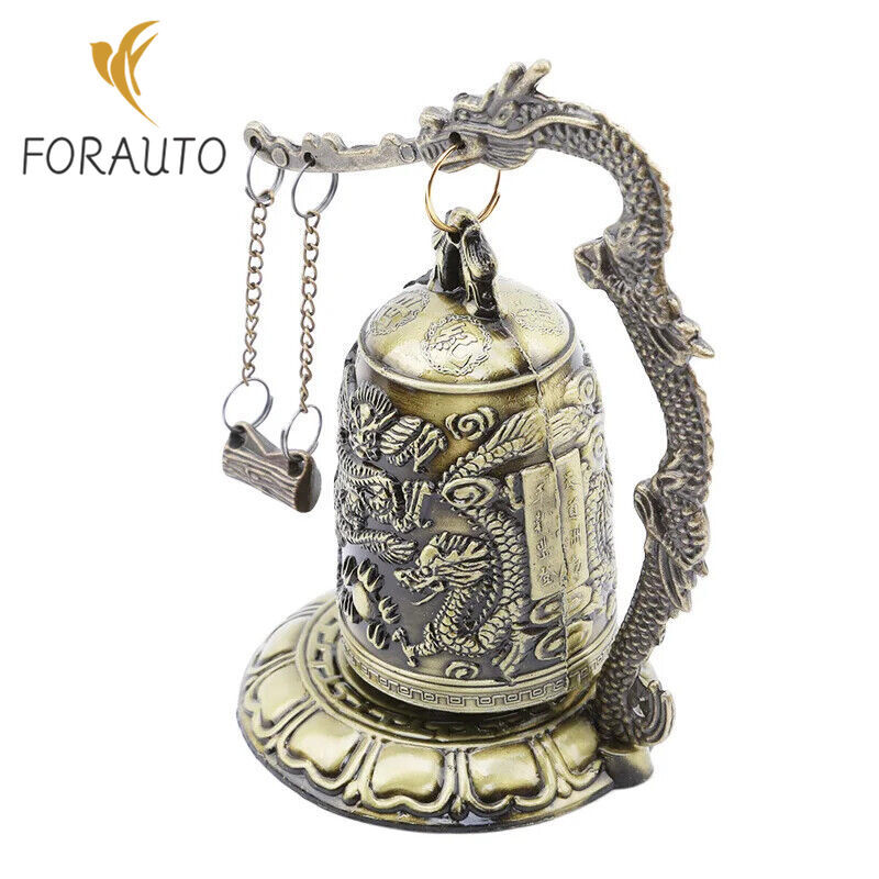Exquisite Home Decoration Zinc Alloy Vintage Style Bronze Slot Dragon Carved