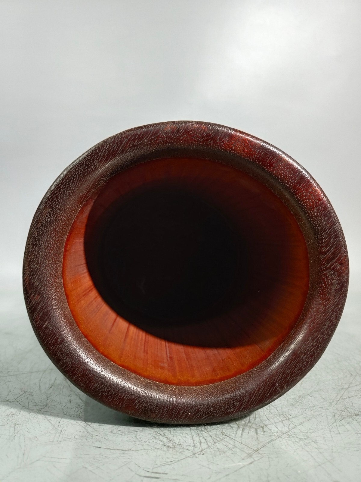 16cm china handmade carved plum blossom Exquisite natural bamboo Pen Brush pot