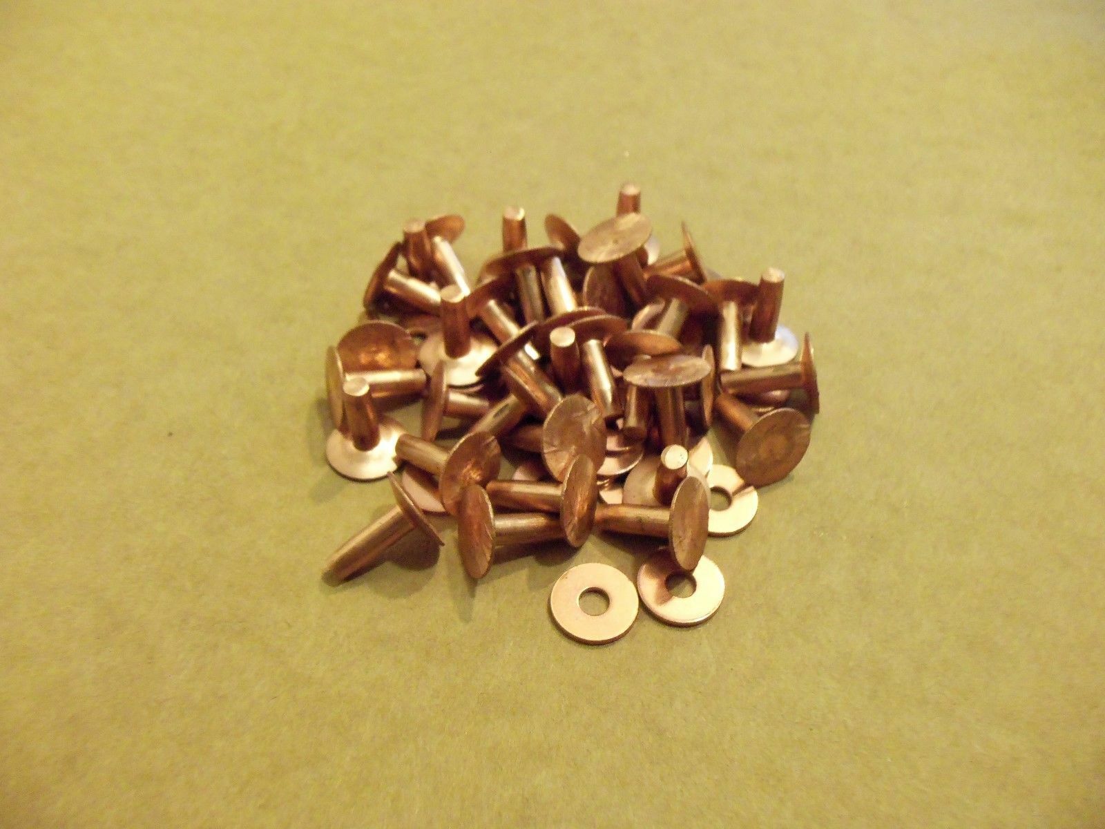 Copper Rivets & Burrs 1/2″ 9 Gauge SCA (1 Pound)