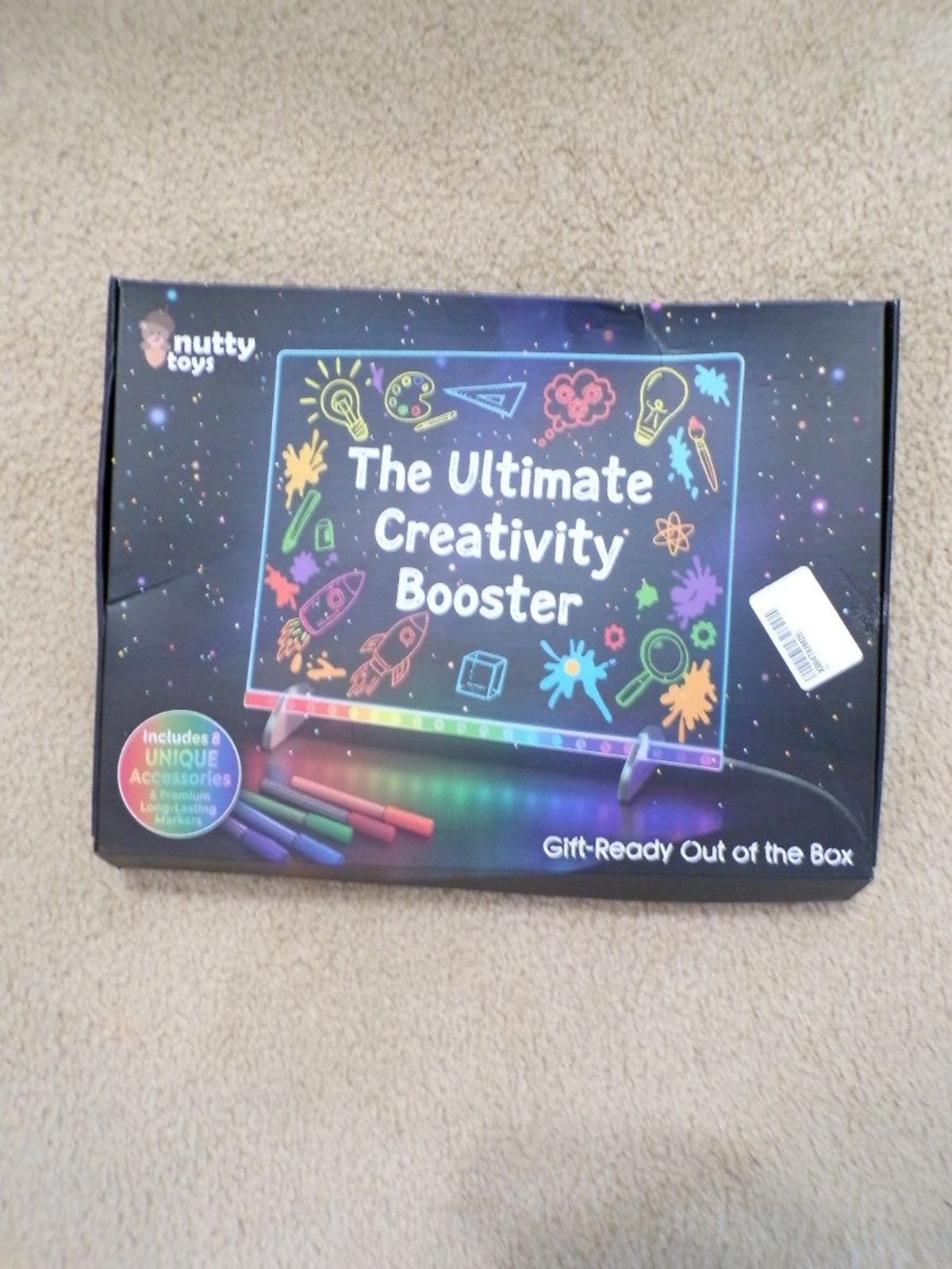 Nutty Toys Big Glow Board BGFPGGGMF LED Light Up Drawing Board Kit