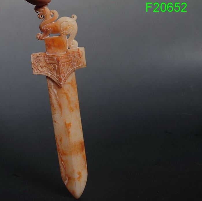 Elegant Chinese culture Han dynasty style double-edged sword! chi-Dragon pattern