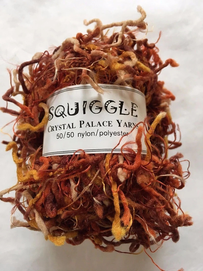Crystal Palace Yarns Squiggle #9295 Redwood – Copper Brown Cream + 50gr 100yds