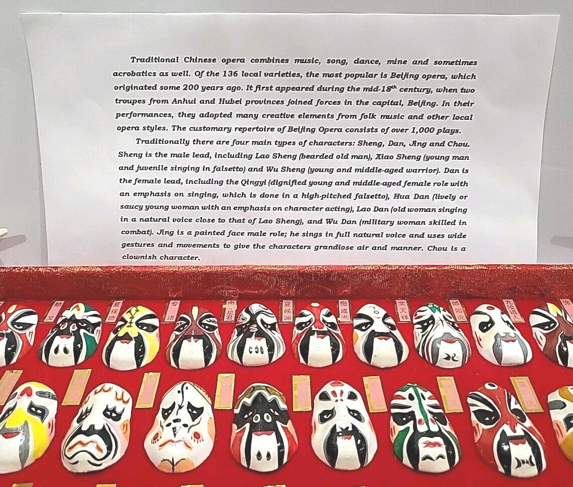China Beijing Opera Types of Facial Makeup Masks- Boxed Collection Of 100