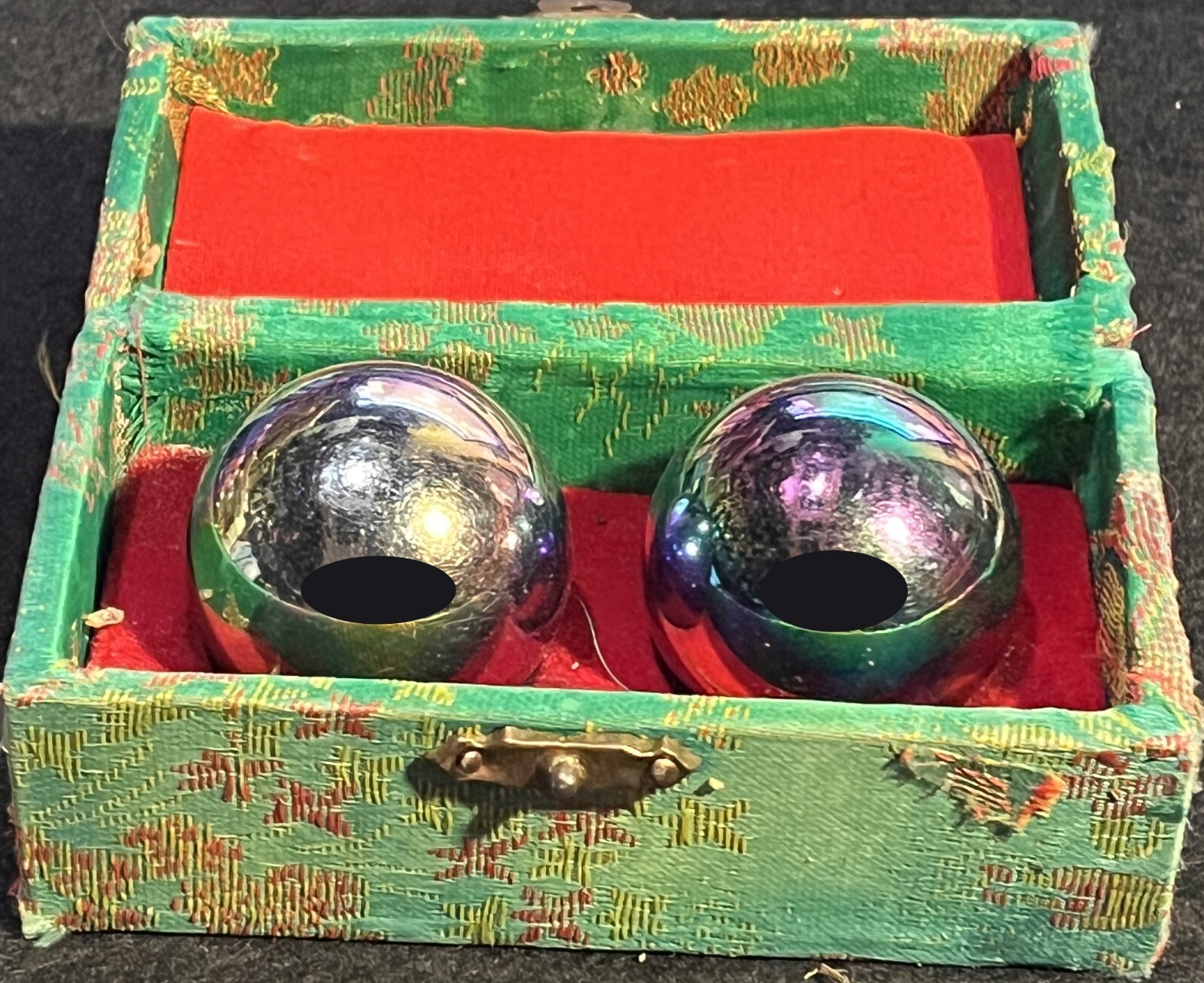 Chinese Harmony Balls Exercise HAND Therapy MEDITATION Metal Chime REFLECTIVE