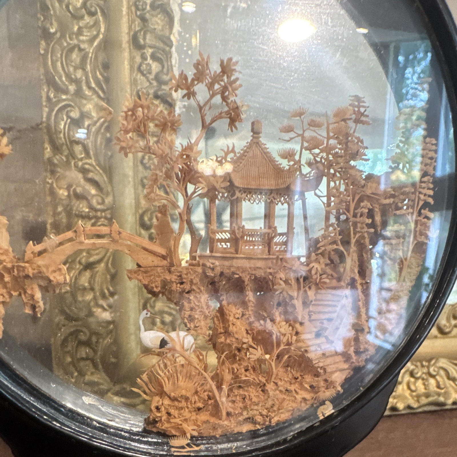Chinese Cork Carving Diorama