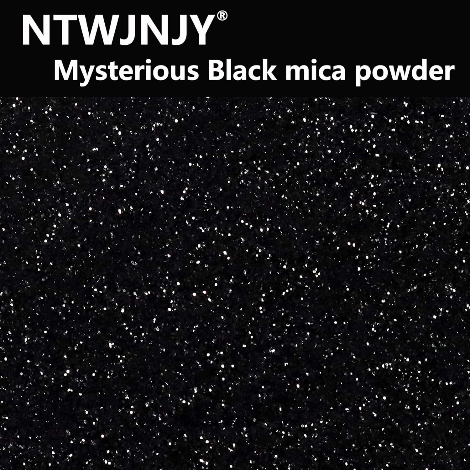 Black Mica Powder 50g for Epoxy Resin Soap Candle Slime Dye