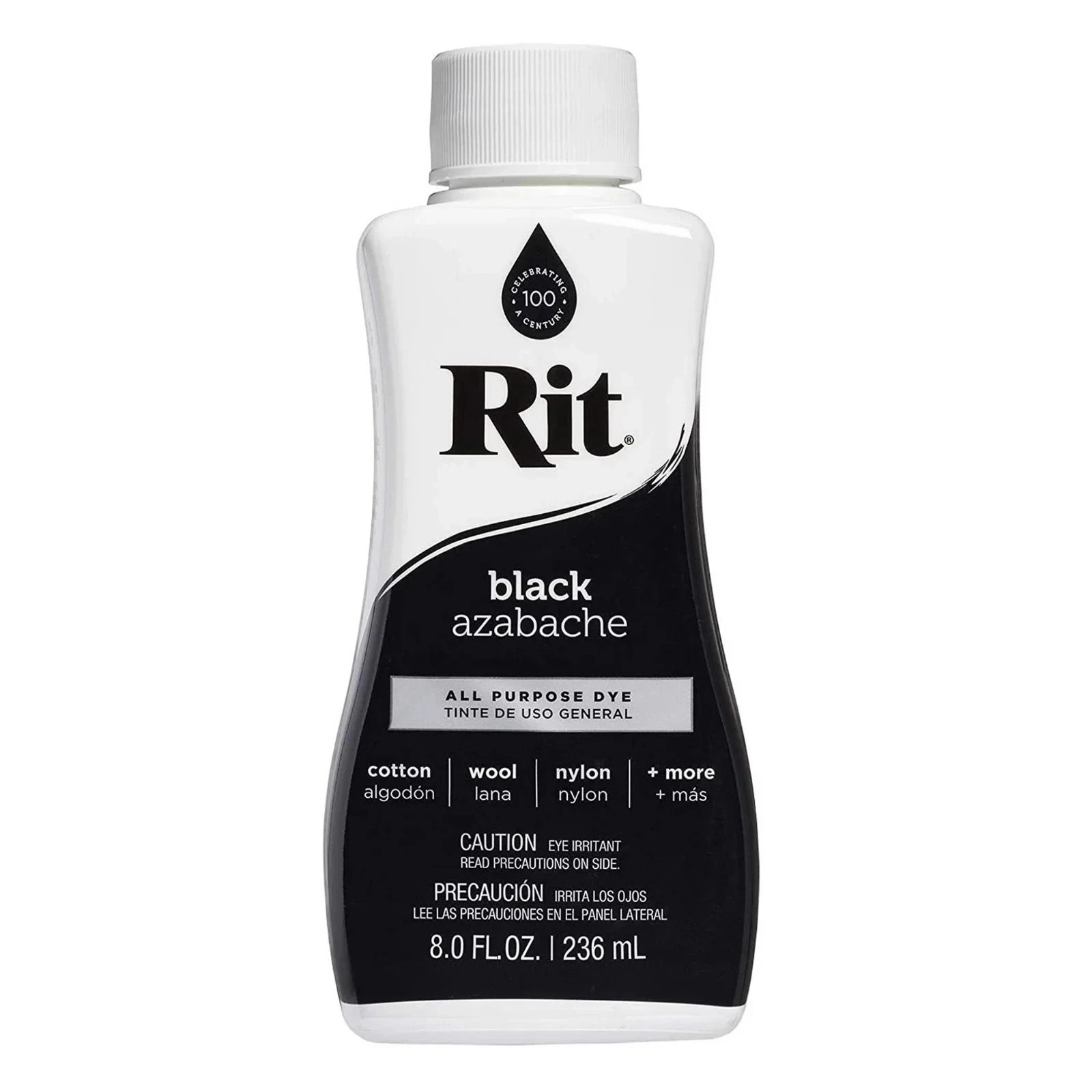 (2 pack) Rit, All Purpose Liquid Dye, Black, 8 fl oz Free Expedited Shipping