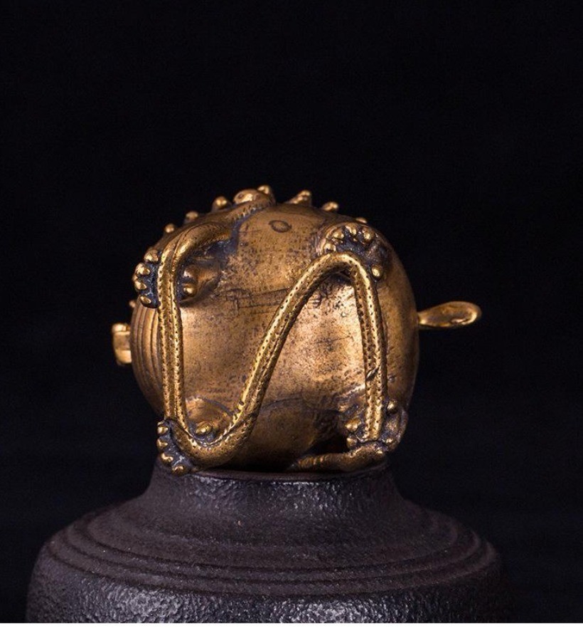 Vintage Brass Pixiu Incense Burner Chinese Feng Shui Decor Collectible Censer