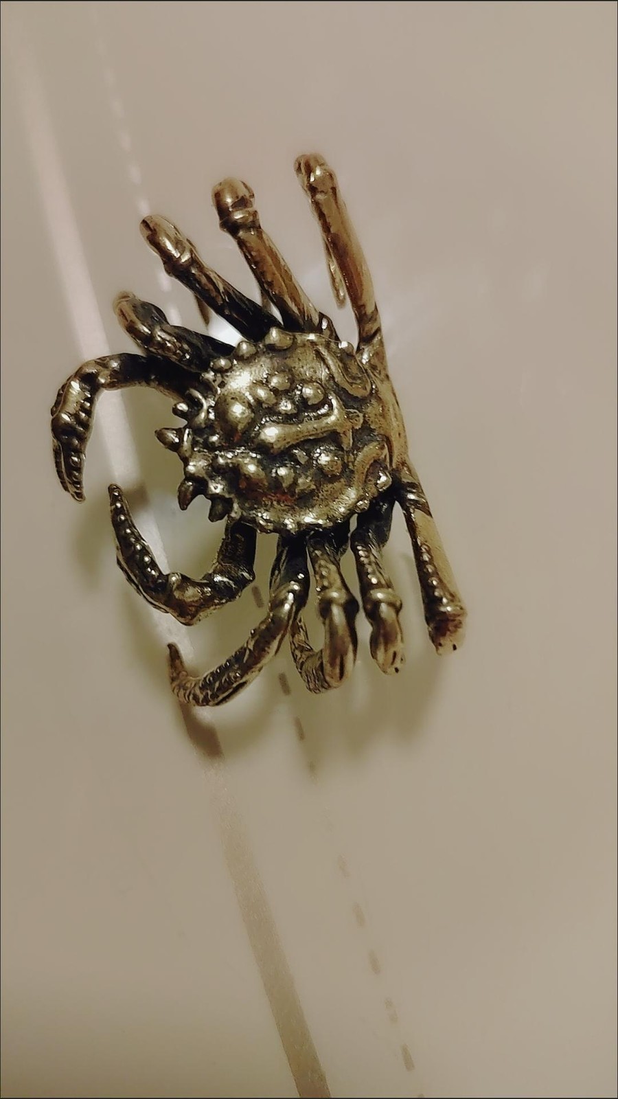 Pure Brass Crab Ornament Chinese Retro Fortune Tea Pet Copper Craft Gift