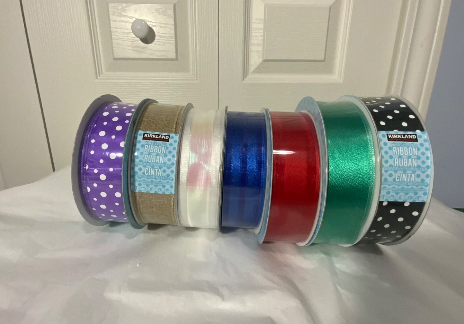 Kirkland Signature Wire Edged Ribbon 50 Yards x 1.5 inches, You Pick Colors